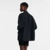 Schwarz – Crêpe-Jacke Schwarz – Crêpe-Jacke