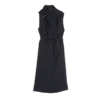 Schwarz – Fließendes Kreppkleid Schwarz – Fließendes Kreppkleid