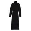 Schwarz – Langes Strickkleid Schwarz – Langes Strickkleid