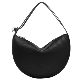 Schwarz – Leder-Clutch Le Roseau