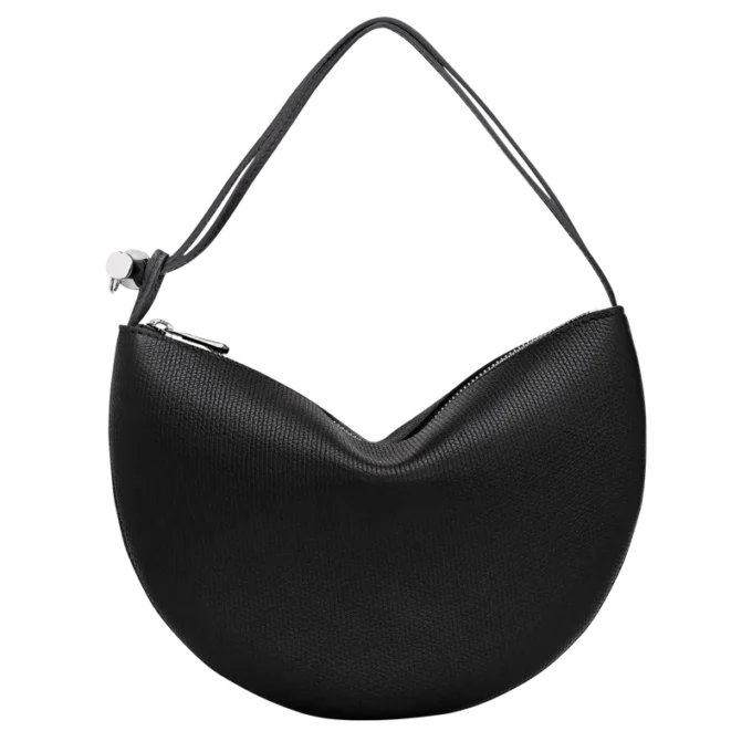 Schwarz – Leder-Clutch Le Roseau