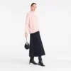 Schwarz – Leder-Clutch Le Roseau