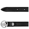 Schwarz – Leder Damen-Gürtel Schwarz – Leder Damen-Gürtel