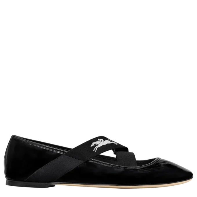 Schwarz – Leder Energy Ballerinas