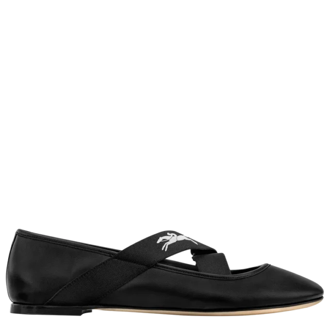 Schwarz – Leder Energy Ballerinas