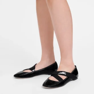 Schwarz – Leder Energy Ballerinas