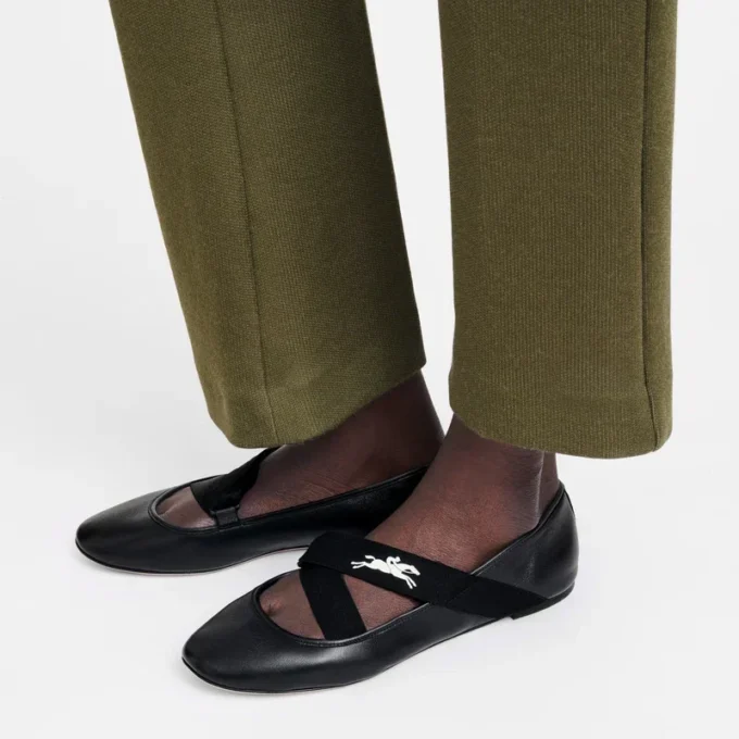Schwarz – Leder Energy Ballerinas