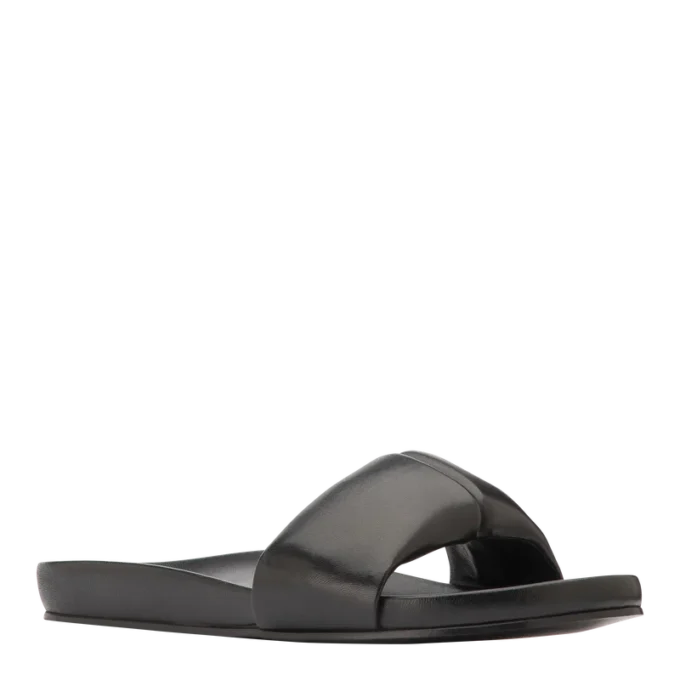 Schwarz – Leder Roseau Pantoletten