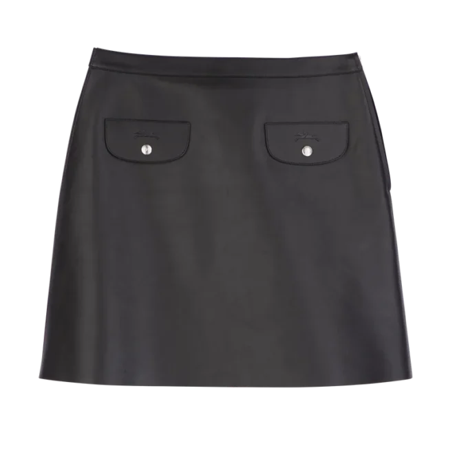 Schwarz – Lederrock Schwarz – Lederrock