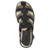 Schwarz – Ledersandalen mit Schattenmuster Schwarz – Ledersandalen mit Schattenmuster