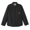 Schwarz/Papier – Technischer Taft Gepolsterte Blousonjacke