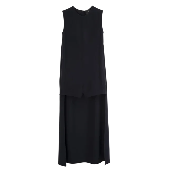 Schwarz – Playsuit aus Krepp