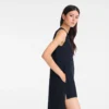Schwarz – Playsuit aus Krepp