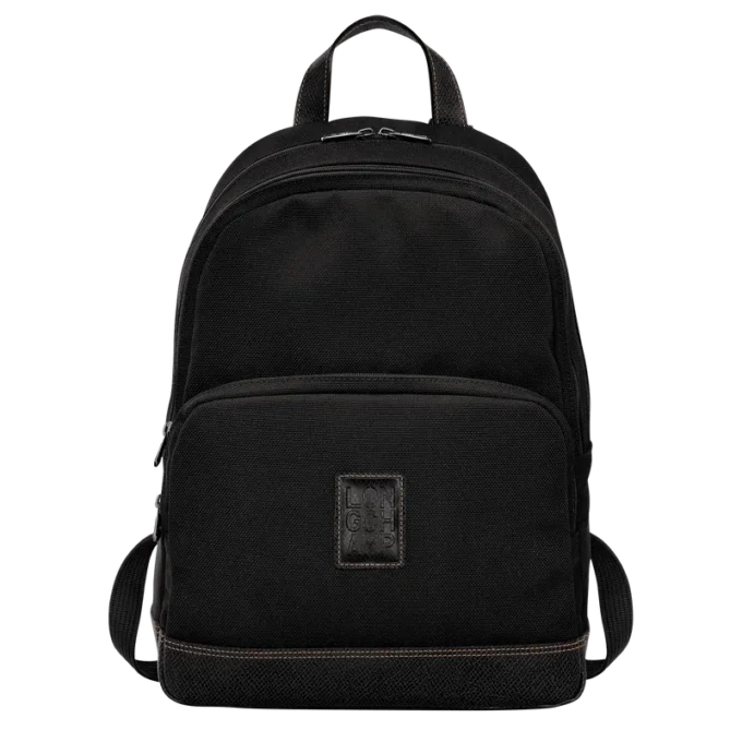 Schwarz – Rucksack Boxford aus recyceltem Canvas