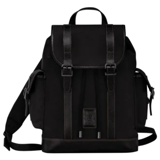 Schwarz – Rucksack Boxford aus recyceltem Canvas