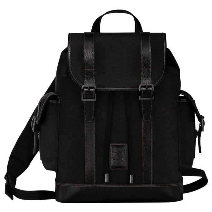 Schwarz – Rucksack Boxford aus recyceltem Canvas