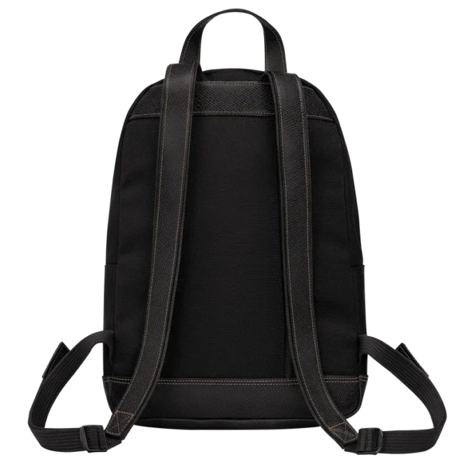 Schwarz – Rucksack Boxford aus recyceltem Canvas