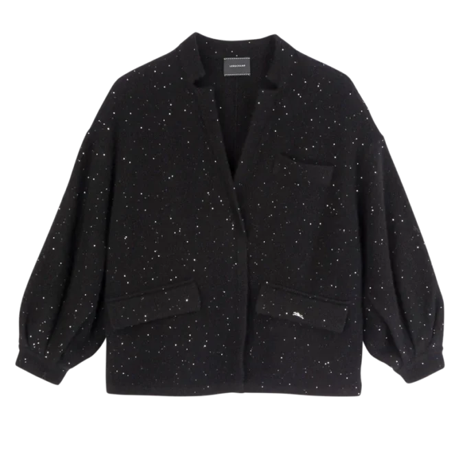 Schwarz – Strick-Kimonojacke Schwarz – Strick-Kimonojacke