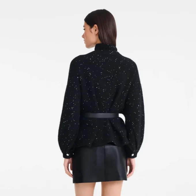 Schwarz – Strick-Kimonojacke Schwarz – Strick-Kimonojacke
