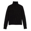 Schwarz – Strickpullover mit hohem Kragen Schwarz – Strickpullover mit hohem Kragen