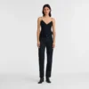 Schwarz – Techno-Satin-Hose Schwarz – Techno-Satin-Hose