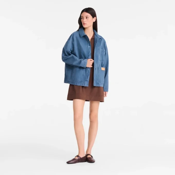 Slate – Überfärbte Baumwolljacke Slate – Überfärbte Baumwolljacke