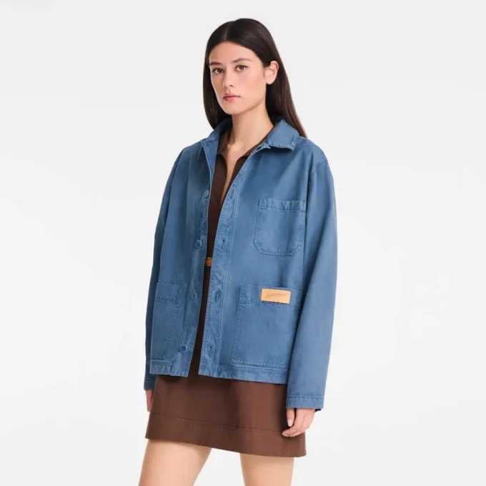Slate – Überfärbte Baumwolljacke Slate – Überfärbte Baumwolljacke