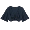 Tintenblau – Krepp-Oberteil Tintenblau – Krepp-Oberteil