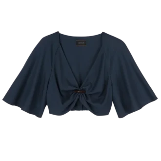 Tintenblau – Krepp-Oberteil