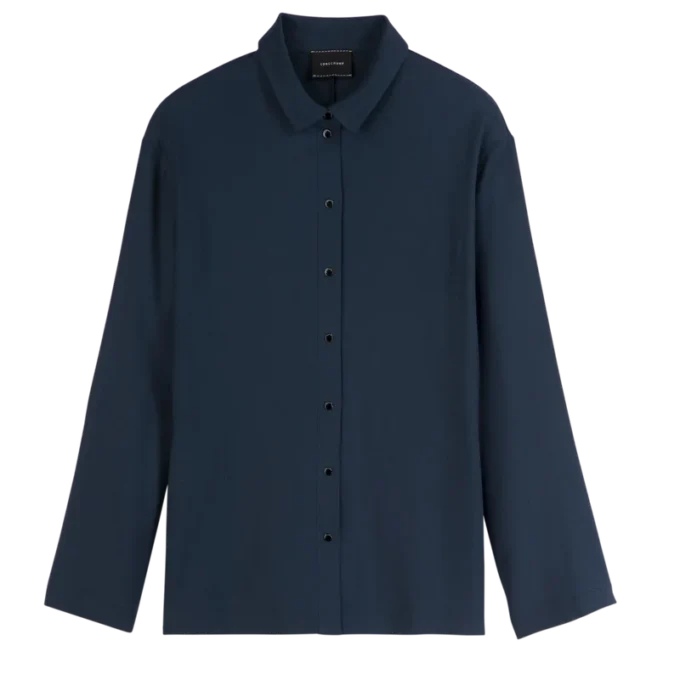Tintenblau – Krepphemd Tintenblau – Krepphemd