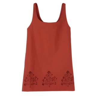 Tomato – Besticktes Canvas-Kleid