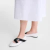 Weiß – Ballerinas aus Leder Weiß – Ballerinas aus Leder