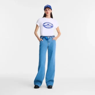 Weiß – Bedrucktes Jersey-T-Shirt