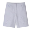 Weiß – Bermudashorts aus besticktem Gabardine Weiß – Bermudashorts aus besticktem Gabardine