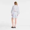 Weiß – Bermudashorts aus besticktem Gabardine Weiß – Bermudashorts aus besticktem Gabardine