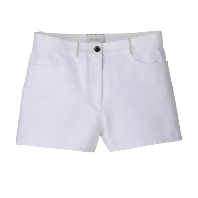 Weiß – Gabardine-Shorts Weiß – Gabardine-Shorts