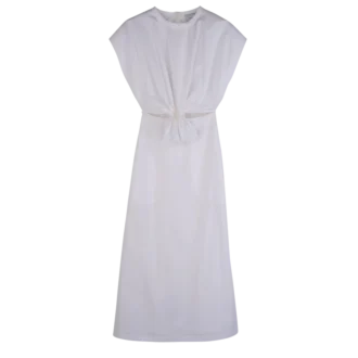 Weiß – Popeline-Kleid